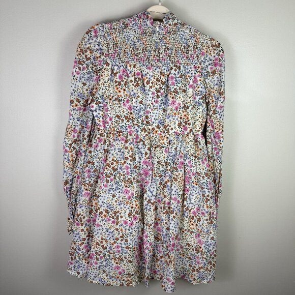 Munthe Mini Dress Floral Long Sleeve size 42/10 Boho Flirty Cottage Spring Date - Picture 10 of 12